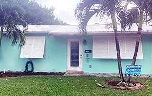 White Bahama Shutters