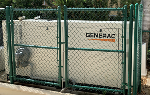 Green Chain Link Fence